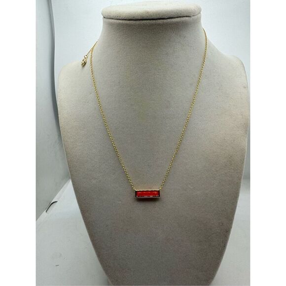 Kendra Scott 14 K Yellow Gold Gemstone Pendant Chain Necklace - Picture 5 of 8